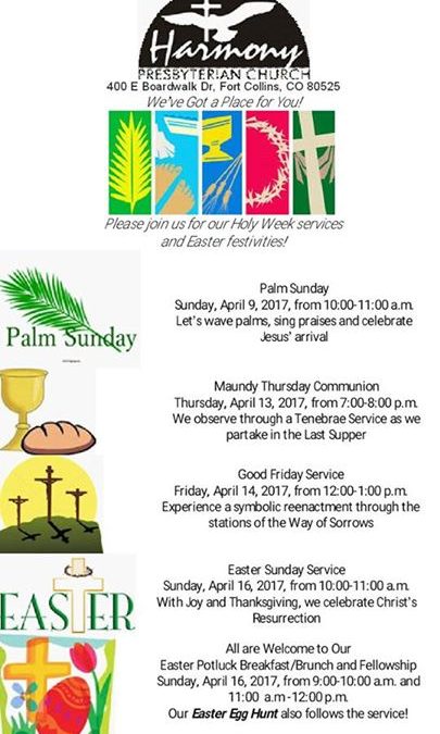 Please join us and invite friends and family to our Holy Week services, Easter B…